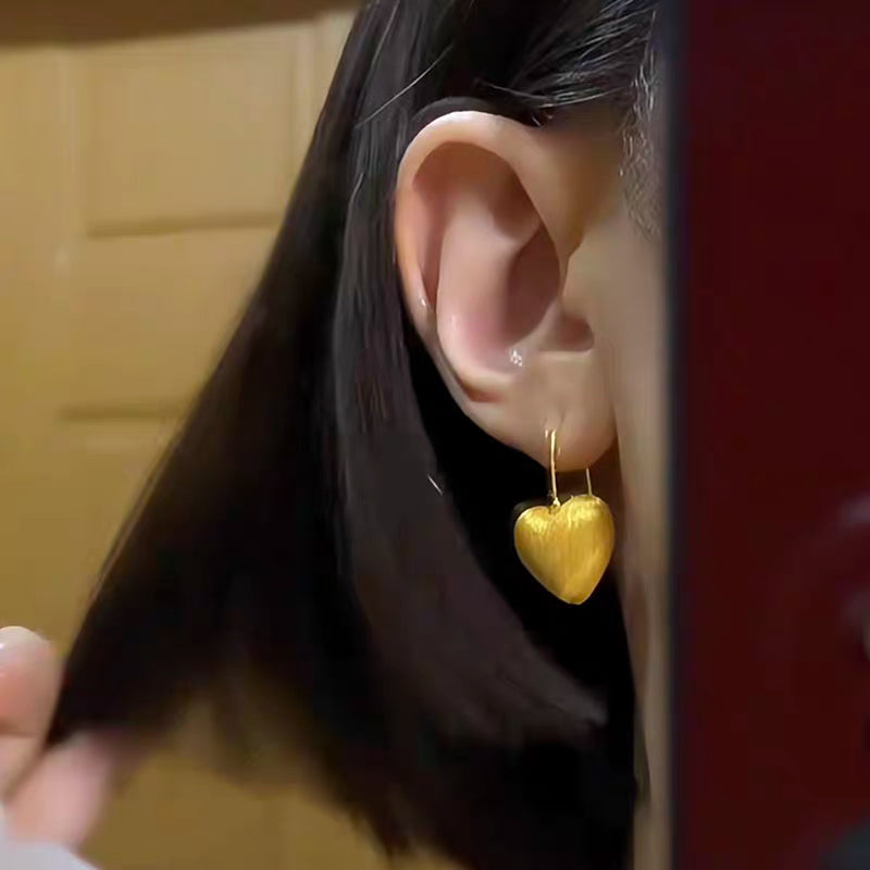 Eternal Bloom Heart 24k Heart  Earrings